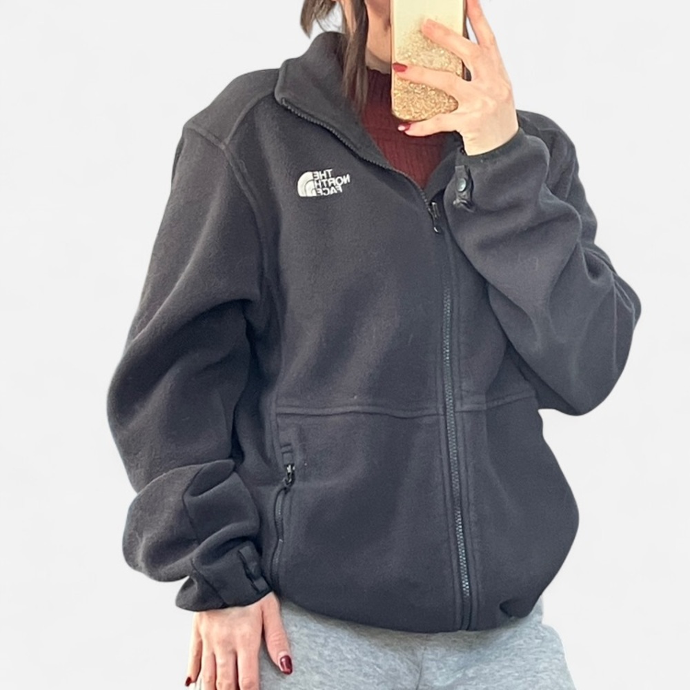 The North Face Gray Fleece Zip Up Fleece Jacket